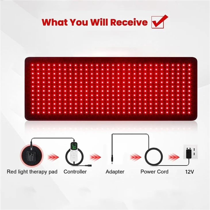 660nm 850nm Red & Infrared Therapy Mat factory